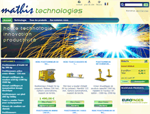 Tablet Screenshot of mathis-technologies.fr